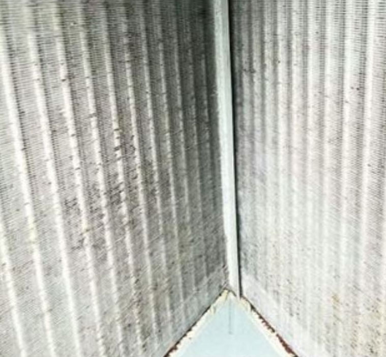 Clean air filter after maintenance