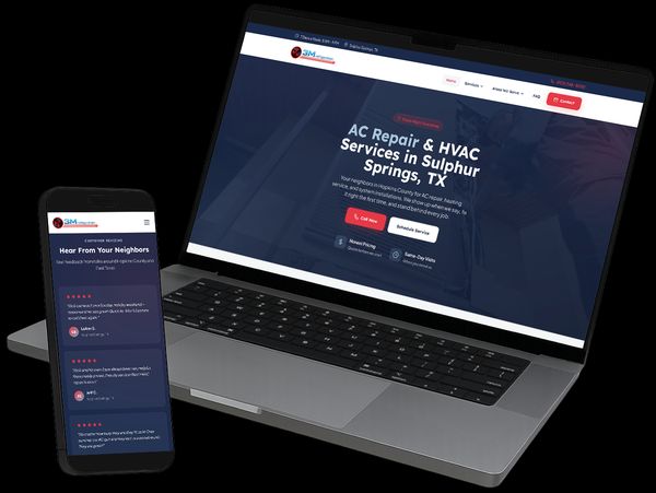 AC Repair Website Example