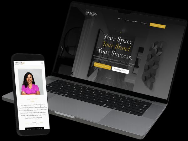 Beauty Suite Rentals Website Example