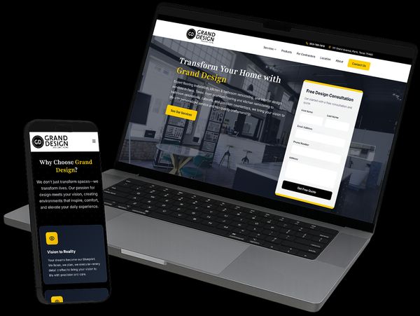Interior Design Website Example