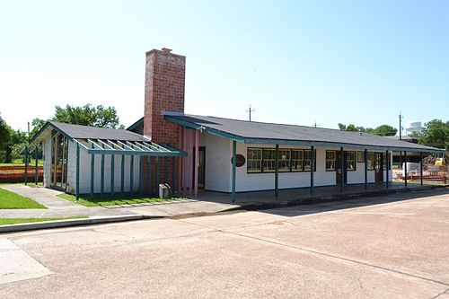 Lake Jackson Texas downtown and industrial area