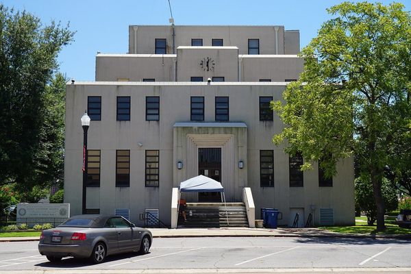 Titus County Courthouse in downtown Mount Pleasant, Texas