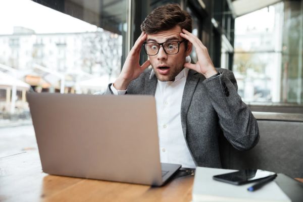 Business owner searching for his website on Google