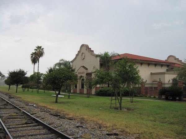 Historic railroad station in Weslaco, Texas